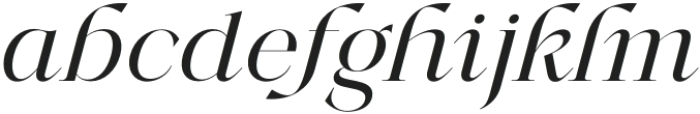 MoreLight-Italic otf (300) Font LOWERCASE