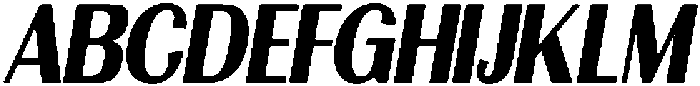 Morenta Black Slanted Condensed otf (900) Font UPPERCASE