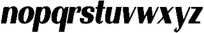 Morenta Black Slanted Condensed otf (900) Font LOWERCASE