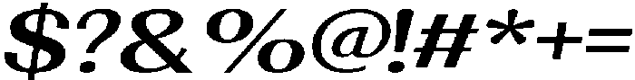 Morenta Bold Slanted Expanded otf (700) Font OTHER CHARS