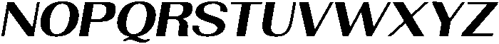 Morenta Bold Slanted Expanded otf (700) Font UPPERCASE