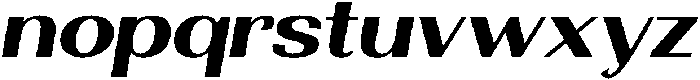 Morenta Bold Slanted Expanded otf (700) Font LOWERCASE