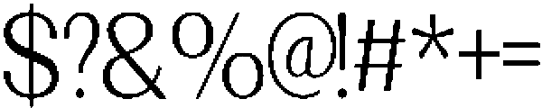 Morenta Condensed otf (400) Font OTHER CHARS