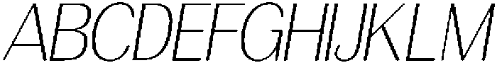 Morenta Extra Light Slanted otf (200) Font UPPERCASE