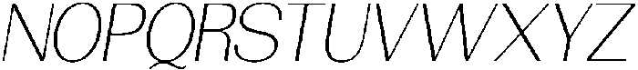 Morenta Extra Light Slanted otf (200) Font UPPERCASE