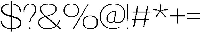 Morenta Extra Light otf (200) Font OTHER CHARS