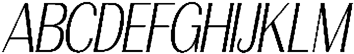 Morenta Light Slanted Condensed otf (300) Font UPPERCASE
