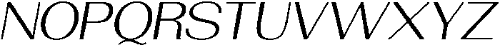 Morenta Light Slanted Expanded otf (300) Font UPPERCASE