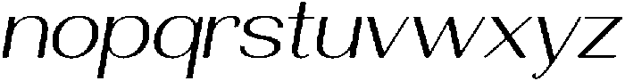 Morenta Light Slanted Expanded otf (300) Font LOWERCASE