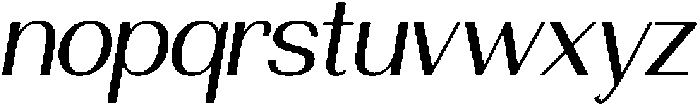 Morenta Slanted otf (400) Font LOWERCASE