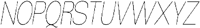 Morenta Thin Slanted Condensed otf (100) Font UPPERCASE