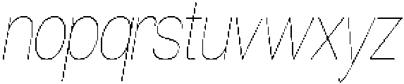Morenta Thin Slanted Condensed otf (100) Font LOWERCASE