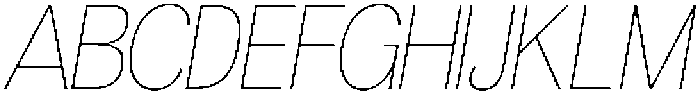 Morenta Thin Slanted otf (100) Font UPPERCASE