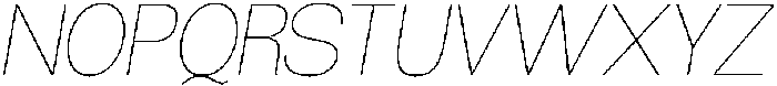Morenta Thin Slanted otf (100) Font UPPERCASE