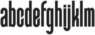 Morequen Regular otf (400) Font LOWERCASE