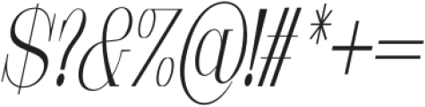 Moresby Extra Light Italic otf (200) Font OTHER CHARS