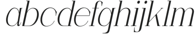Moresby Extra Light Italic otf (200) Font LOWERCASE