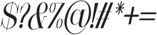 Moresby-Italic otf (400) Font OTHER CHARS