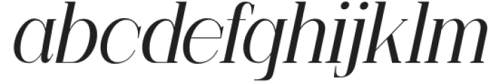 Moresby-Italic otf (400) Font LOWERCASE