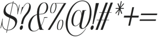 Moresby Light Italic otf (300) Font OTHER CHARS