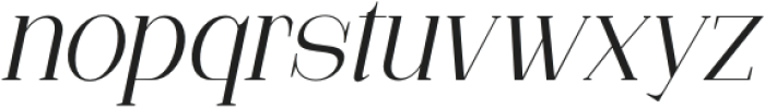 Moresby Light Italic otf (300) Font LOWERCASE