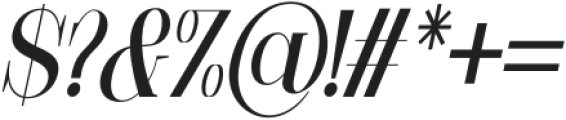 Moresby Medium Italic otf (500) Font OTHER CHARS