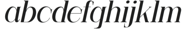 Moresby Medium Italic otf (500) Font LOWERCASE