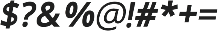 Morgan SemiBold Italic otf (600) Font OTHER CHARS