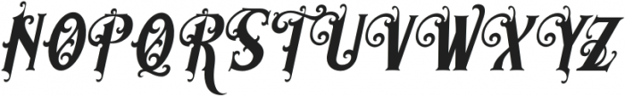 MorganTattoo-Italic otf (400) Font UPPERCASE