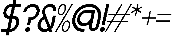Morgelora Italic otf (400) Font OTHER CHARS