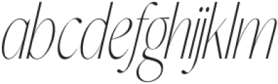 Morgem Italic Condensed otf (400) Font LOWERCASE