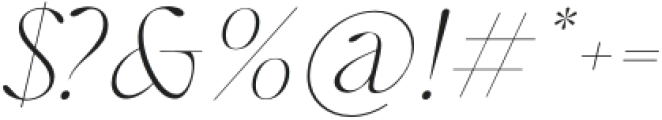 Morgem Italic otf (400) Font OTHER CHARS