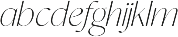 Morgem Italic otf (400) Font LOWERCASE