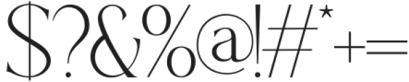 Morgena Light otf (300) Font OTHER CHARS
