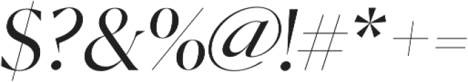 Moriarty Italic otf (400) Font OTHER CHARS