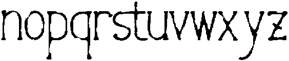 Morinor Lenteron Rough otf (400) Font LOWERCASE