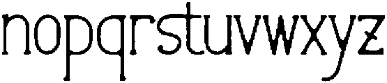 Morinor Lenteron otf (400) Font LOWERCASE