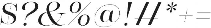 Morison Display Semilight Italic otf (300) Font OTHER CHARS