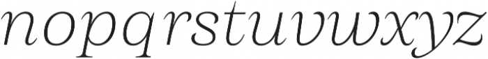 Morison Extralight Italic otf (200) Font LOWERCASE