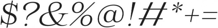 Morison Light Italic otf (300) Font OTHER CHARS