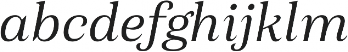 Morison Semilight Italic otf (300) Font LOWERCASE