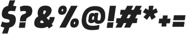 Morl Sans ExtraBold Italic otf (700) Font OTHER CHARS
