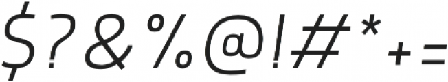 Morl Sans ExtraLight Italic otf (200) Font OTHER CHARS