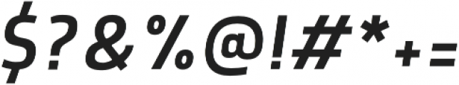 Morl Sans SemiLight Italic otf (300) Font OTHER CHARS