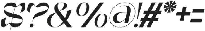 Mornek Italic otf (400) Font OTHER CHARS
