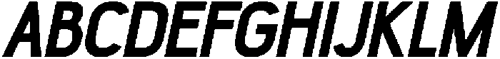 Mornelle Bold Condensed Oblique otf (700) Font UPPERCASE