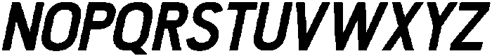 Mornelle Bold Condensed Oblique otf (700) Font UPPERCASE