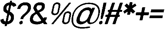 Mornelle Condensed Oblique otf (400) Font OTHER CHARS