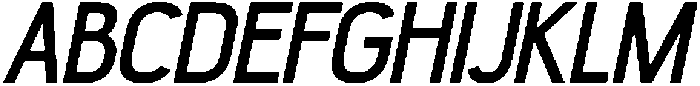 Mornelle Condensed Oblique otf (400) Font UPPERCASE