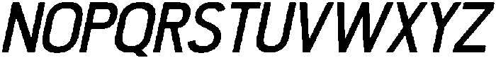 Mornelle Condensed Oblique otf (400) Font UPPERCASE